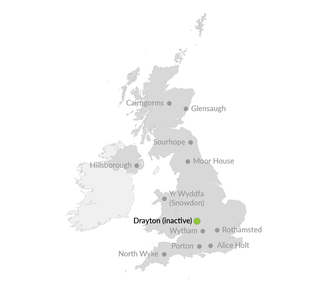 Drayton locator map